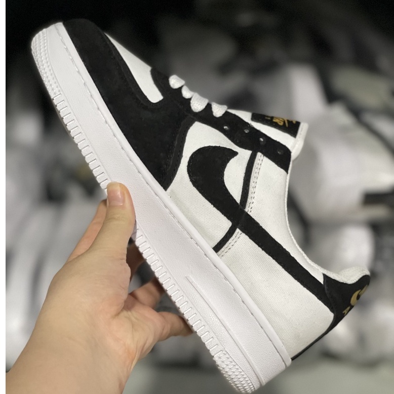 Giày Thể Thao Nam Nữ, Giày_Nike xám lông chuột Air Force 1 Hàng Đẹp da thật full hôp ,bill size 36_43