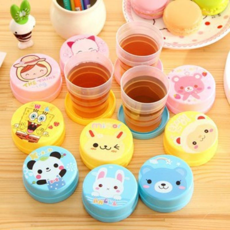Ly gấp gọn cốc xếp gọn tiện lợi