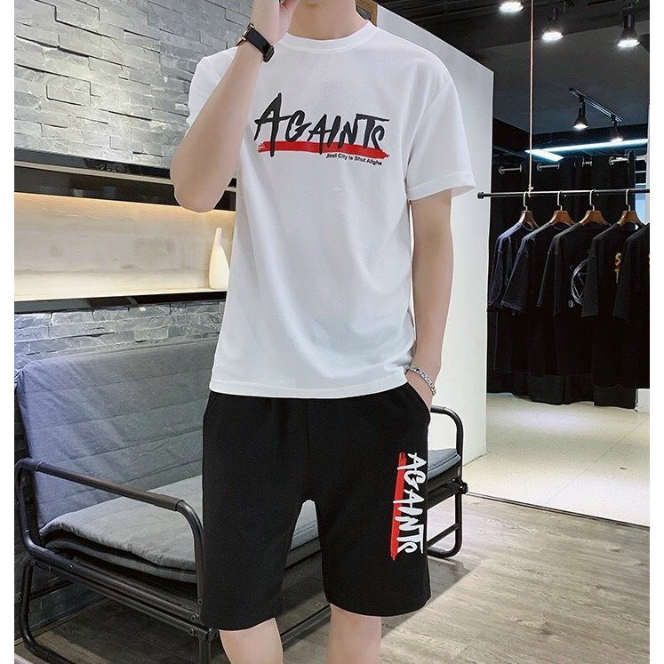 ĐỒ BỘ NAM THỂ THAO, SET BỘ ĐÙI NAM VÀ ÁO THUN AGAINTE MÁT MẺ CỰC CHẤT 1KENZ