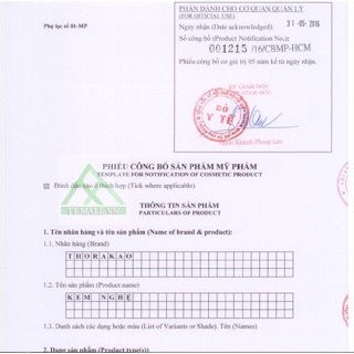 Kem Nghệ Thorakao 7g