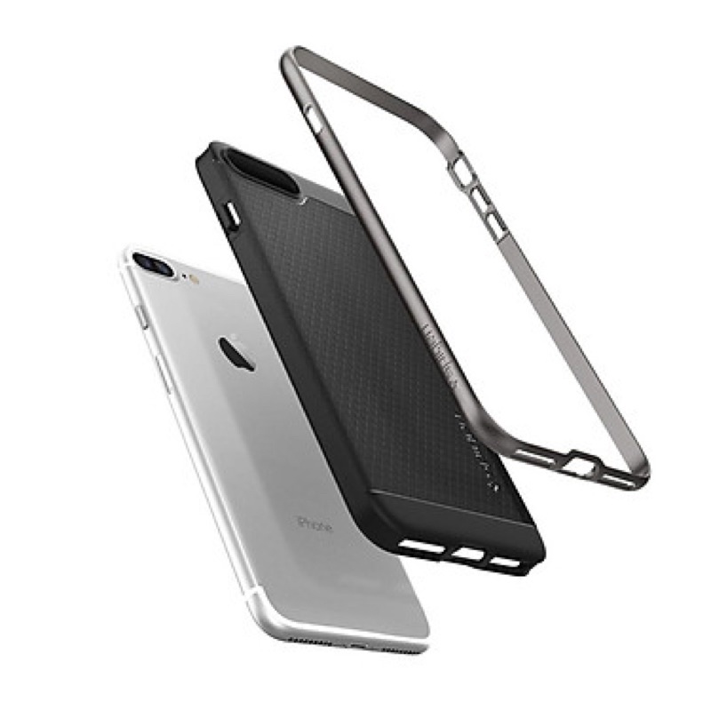 Ốp lưng iPhone 8/7 Plus SPIGEN Neo Hybrid - Gunmetal - Hàng chính hãng-New