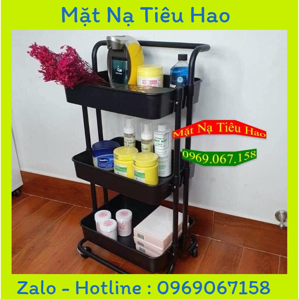 Kệ nhựa 3 tầng ( xe đẩy nhựa 3 tầng )