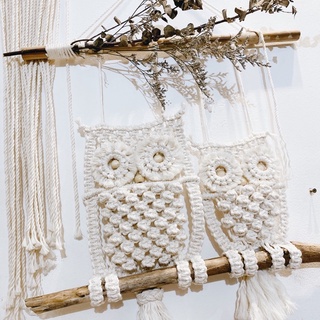 Cú treo macrame may mắn