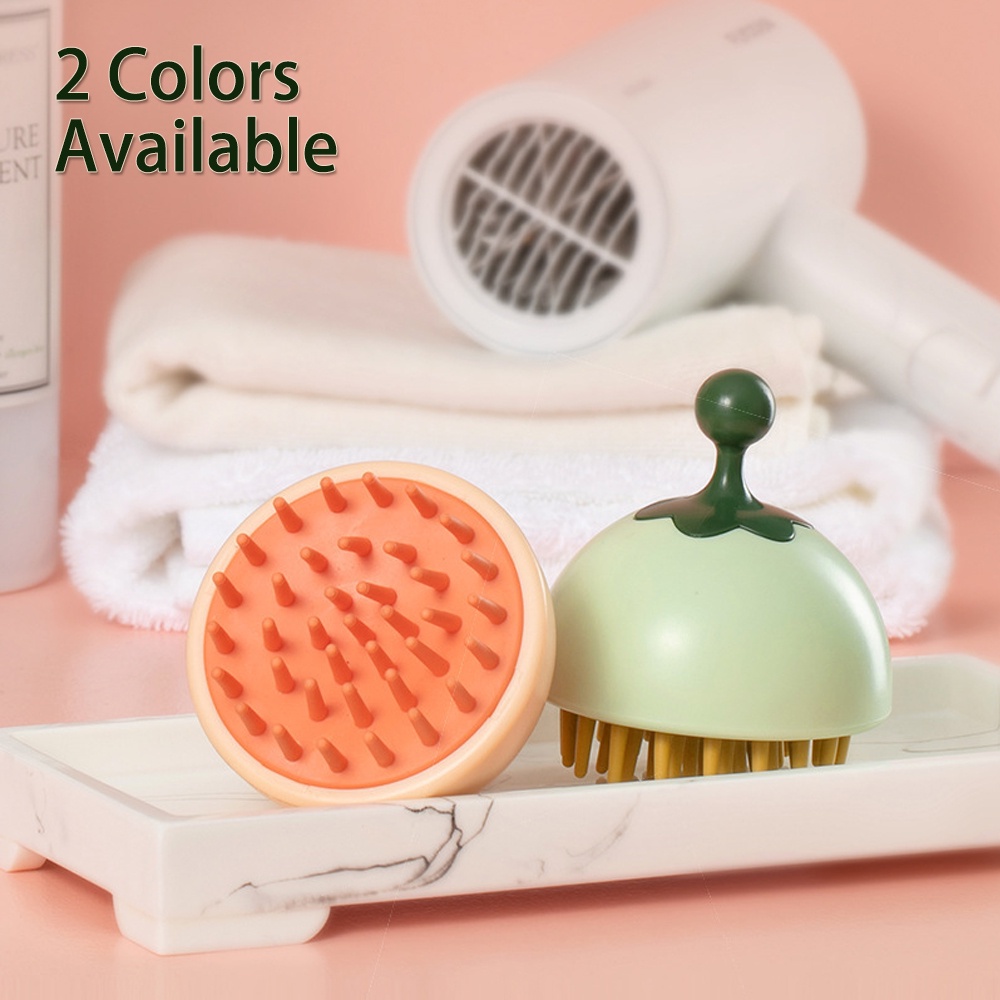 Bàn chải gội đầu TOGEWITHU bằng silicon mềm massage da đầu và chăm sóc tóc