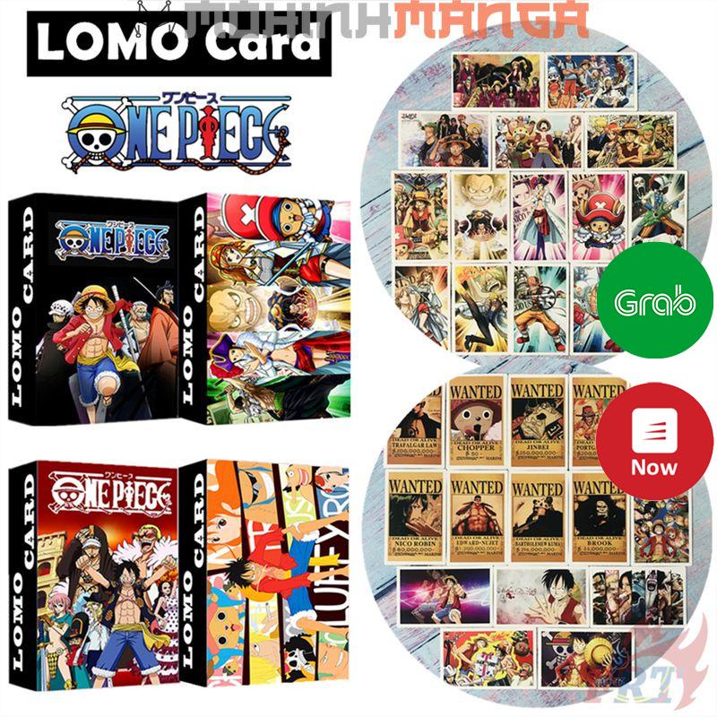 Lomo card hộp 30 thẻ truyện One Piece Đảo hải tặc poster card Luffy Boa Nami Tứ hoàng Zoro Nico Robin Kaido Shanks Sanji