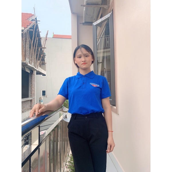 Áo thun đoàn thanh niên chất vải cá sấu, áo polo nam nữ