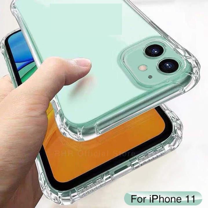 Ốp Lưng điện thoại Iphone trong suốt 4 góc CHỐNG SỐC bảo vệ khung máy và Camera chất liệu Silicon