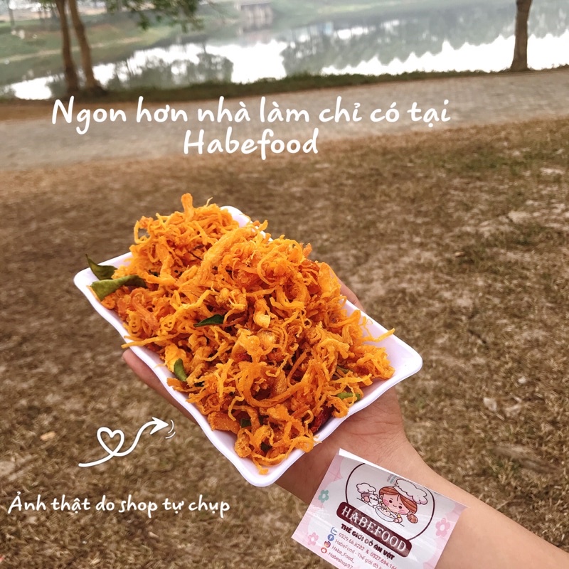 Khô gà lá chanh habe hộp 400gr siêu ngon đậm vị  | đồ ăn vặt habefood | BigBuy360 - bigbuy360.vn