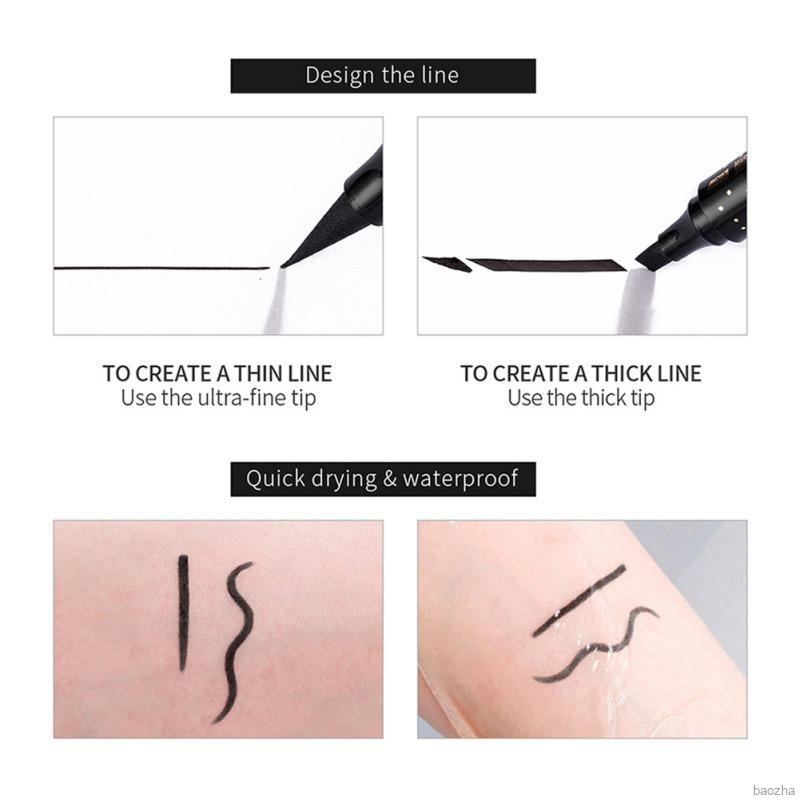 (Hàng Mới Về) Bút Kẻ Mắt Hai Đầu Chống Nước Không Nhòe Tiện Dụng | BigBuy360 - bigbuy360.vn