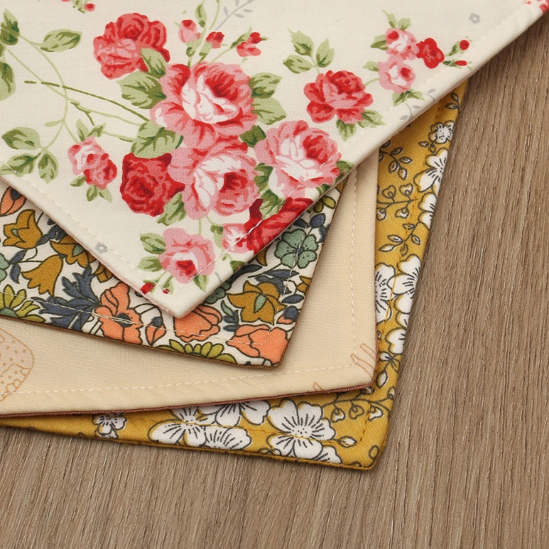 Yếm Ăn Cotton Mềm Mại Hình Tam Giác Dành Cho Bé