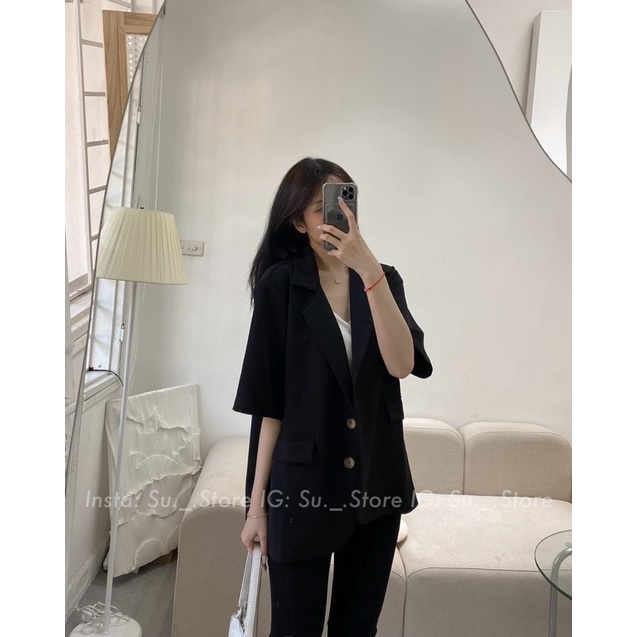 Áo blazer cộc tay đệm vai A2255 SUSTORE | BigBuy360 - bigbuy360.vn
