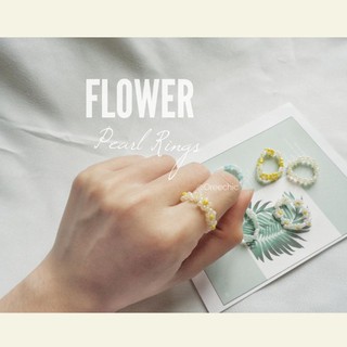 [Ảnh thật ] Nhẫn cườm daisy hoa cúc