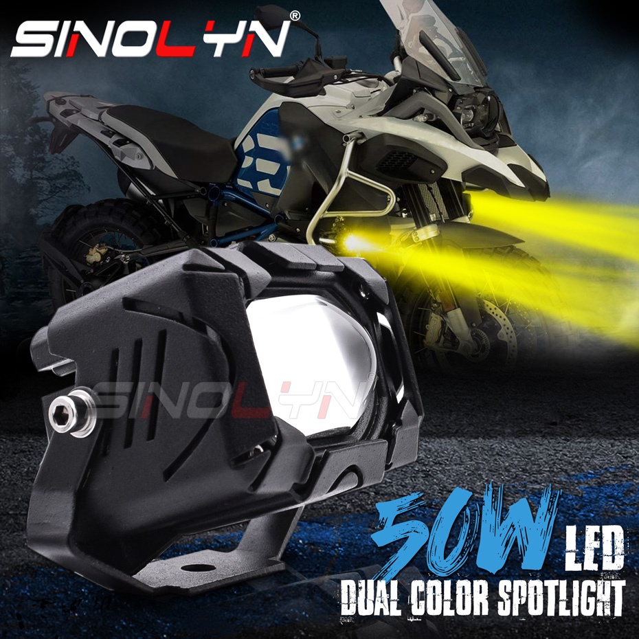 Đèn Pha Sinolyn U9 LED 12D 6000K 3000K 50W 12V 24V Chất Lượng Cao Cho Xe Mô Tô