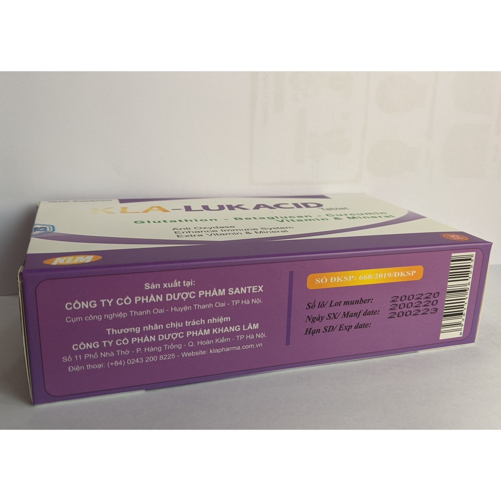 Glutathione - KlaLuKaCid | Thế Giới Skin Care