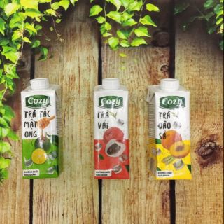 Trà hoa quả cozy nước tắc mật ong/vải/đào sả