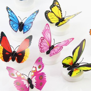 Đèn Ngủ Led Bướm 3D Dán Tường Trang Trí