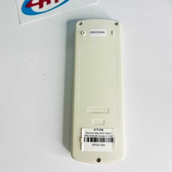Điều khiển điều hòa, máy lạnh DAIKIN ARC433A46 Grade A