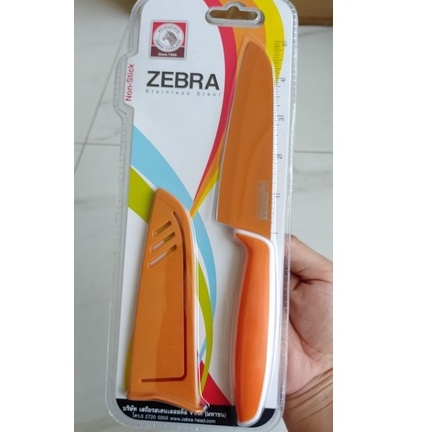Dao chống dính 5' có nắp đậy ZE100503 Zebra Thái Lan sắc bền