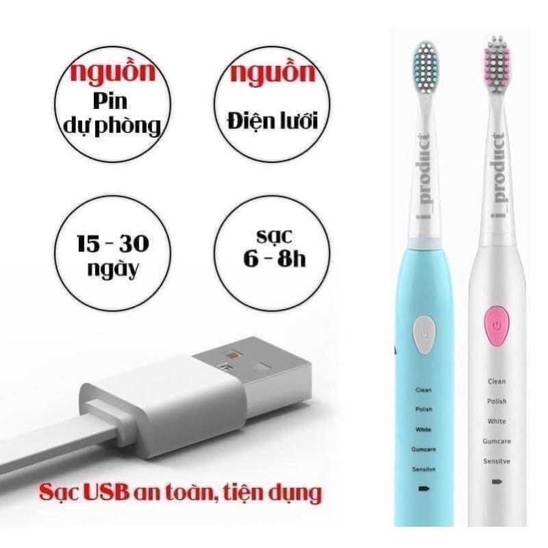 Bàn chải điện đánh răng tự động 5 chế độ bản nâng cấp - Bear Mart 95