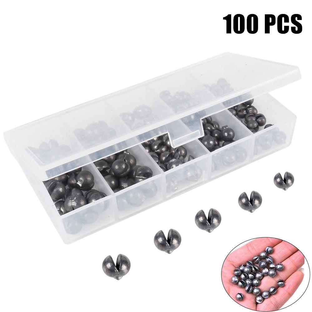 Set 100 Chì Câu Cá Dạng Kẹp Tròn