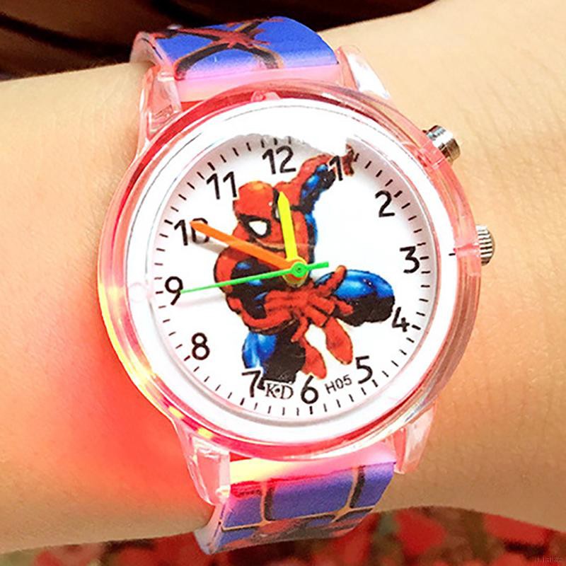 🍭 ruiaike 🍭 Cartoon Kids Watches Boys Girls Watch Colorful Light Luminous Children Party Quartz Wristwatch