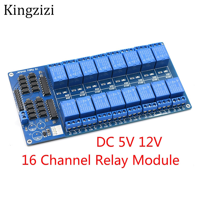 Đầu ghi hình 16 kênh Tiếp Shield Module DC 5V 12V với Optocoupler LM2576 Vi Điều Khiển Giao Diện Tiếp Điện Cho Arduino