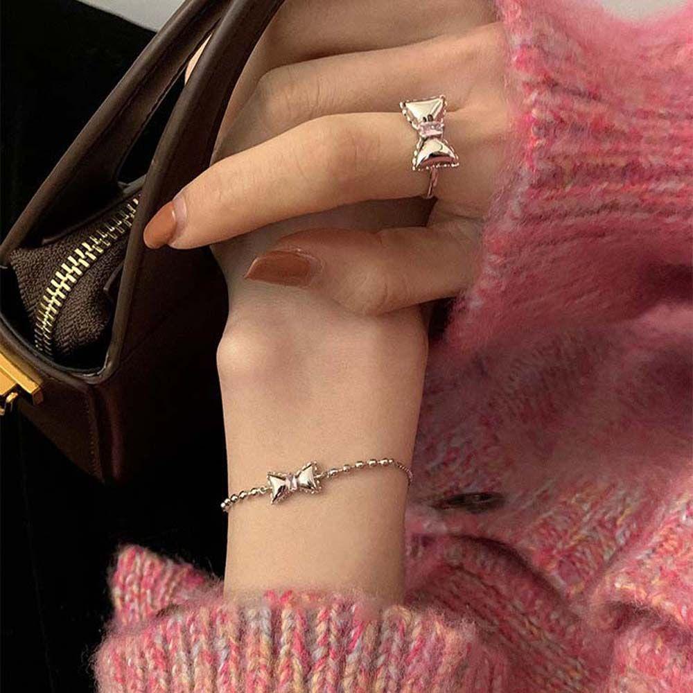 VANES1 Nhẫn Đính Hôn Màu Hồng Thời Trang Cho Nữ