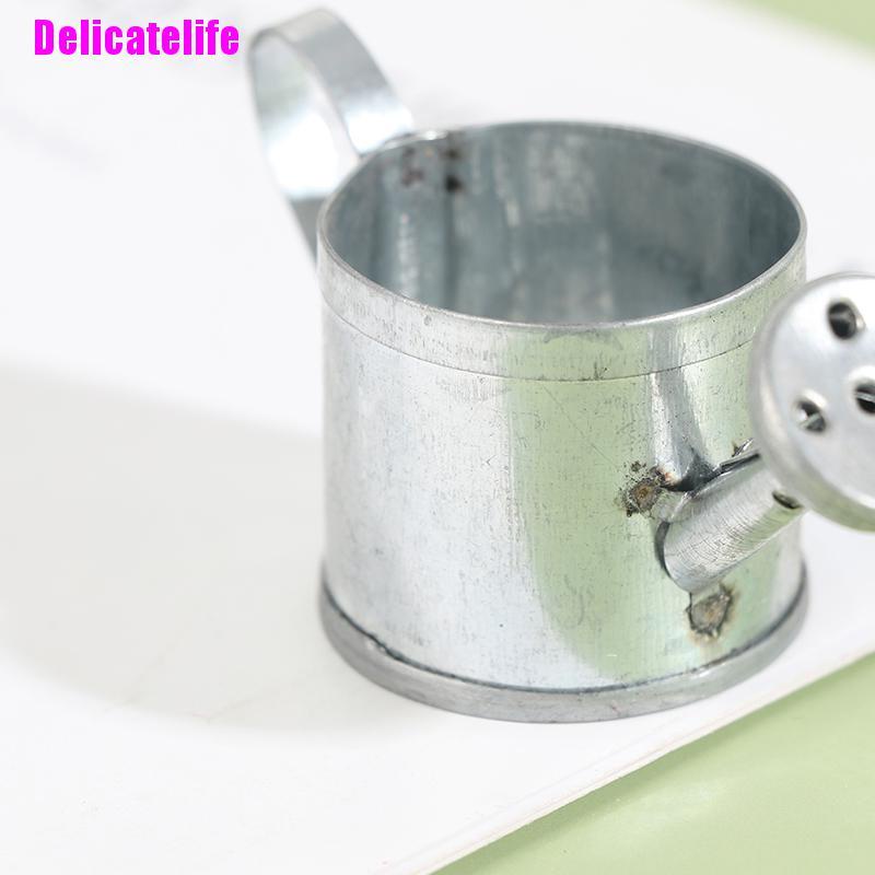 Bình tưới nước mini bằng kim loại trang trí nhà búp bê