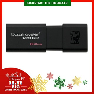 USB 3.0 Kingston DataTraverler 100 G3 64GB 128GB 100MB/s DT100G3/32GB - Bảo hành 5 năm