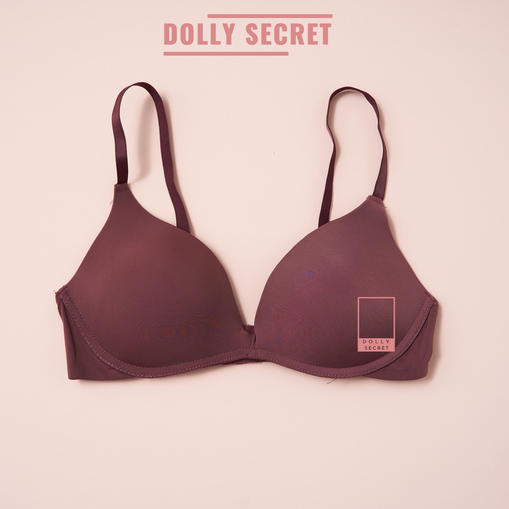 Áo Lót Đúc Su Nước Màu Trơn Siêu Nhẹ Không Gọng Xuất Nhật Basic DOLLY SECRET A04 | BigBuy360 - bigbuy360.vn