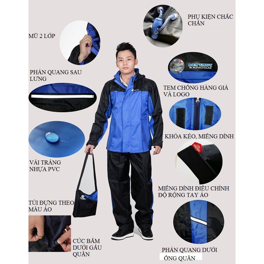 Áo mưa bộ Sơn Thủy K21