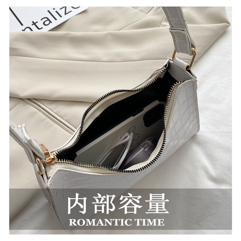 Túi Xách / Đeo Vai JASMIN NOIR Vân Da Cá Sấu Thời Trang Cho Nữ