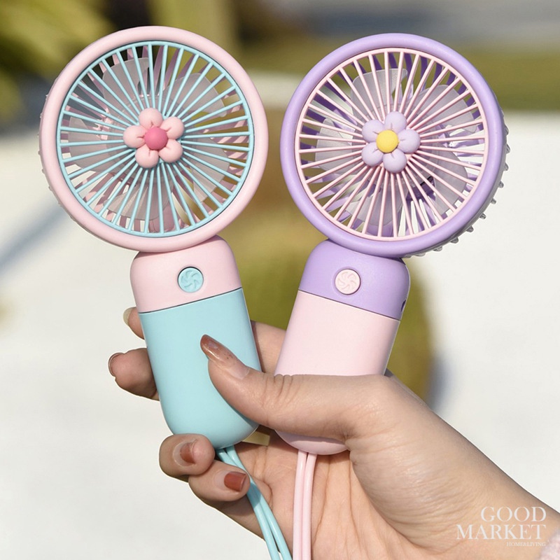 Quạt Điện Mini Cầm Tay Sạc Cổng USB Thiết Kế Đơn Giản Dễ Thương Phong Cách Hàn Quốc