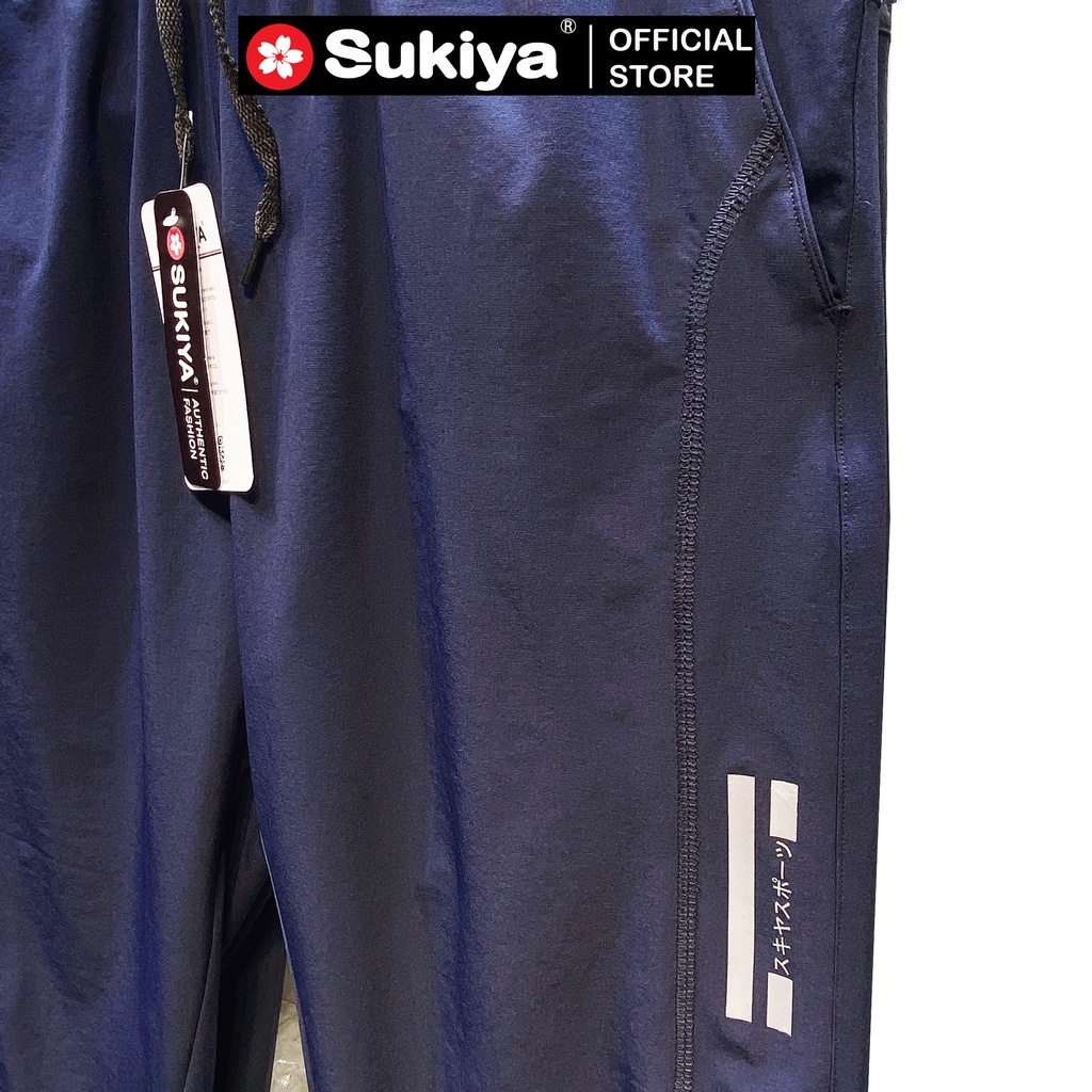 Quần jogger nam SUKIYA thể thao Basic,Chất Vải Gió Mềm,Co Giãn Vận Động Thoải Mái,ống bo chun năng động QTT03