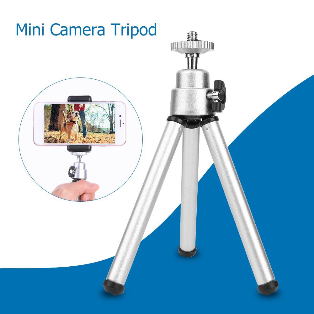 Aluminum Telescopic Mini Camera Tripod Holder Monopod for Phone Desktop