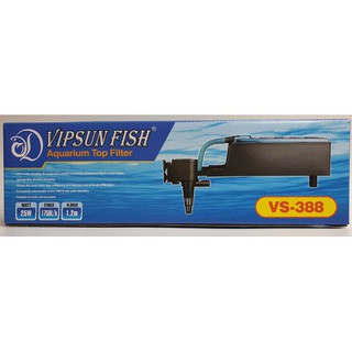 Vipsun Fish VS-388 - Bộ Máng và Máy Bơm Lọc Nước Hồ Cá - Có bông lọc