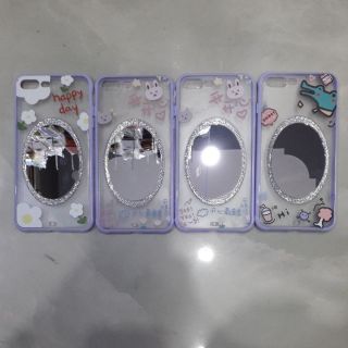 Iphone 7 plus - ốp lưng nhựa in hình kèm gương cực đẹp