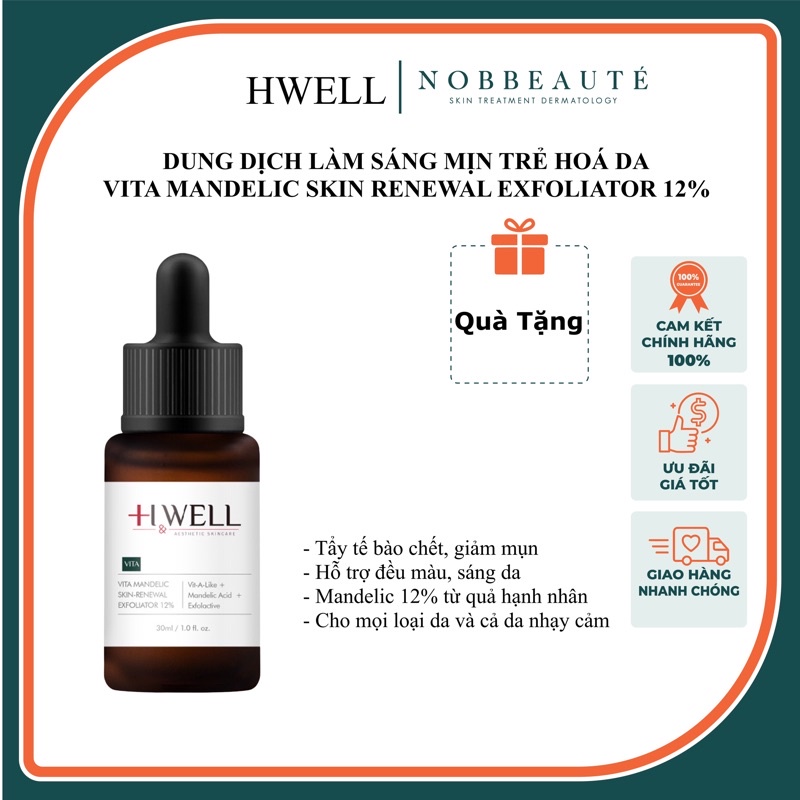 Tẩy da chết hoá học Mandelic Hwell