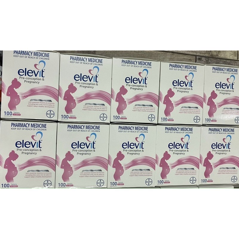 Elevit cung cấp dinh dưỡng cho bà bầu và thai nhi, 100 viên, xuất xứ Úc