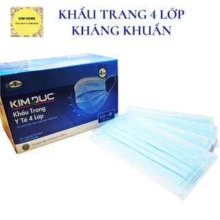 Bịch 5 cái Khẩu trang Kim Đức 4 lớp kháng khuẩn