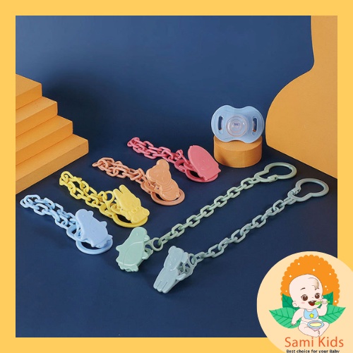 Dây đeo ti giả, túi nhai, kẹp núm vú giả, gặm nướu cho bé ăn dặm SAMI KIDS
