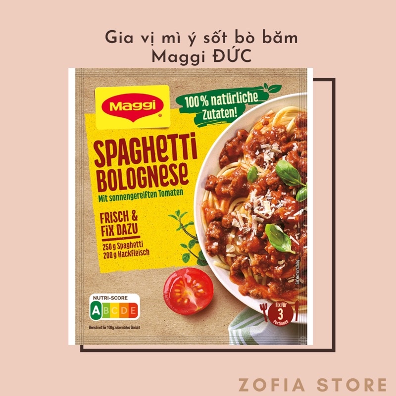 Gia vị mì ý sốt bò bằm Maggi nội địa ĐỨC