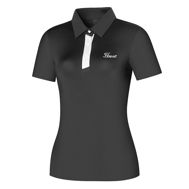 Áo Thun Đánh golf Tay Ngắn Bằng Lụa Mát Phong Cách Hàn Quốc Thời Trang Mùa Hè Cho Nữ 434