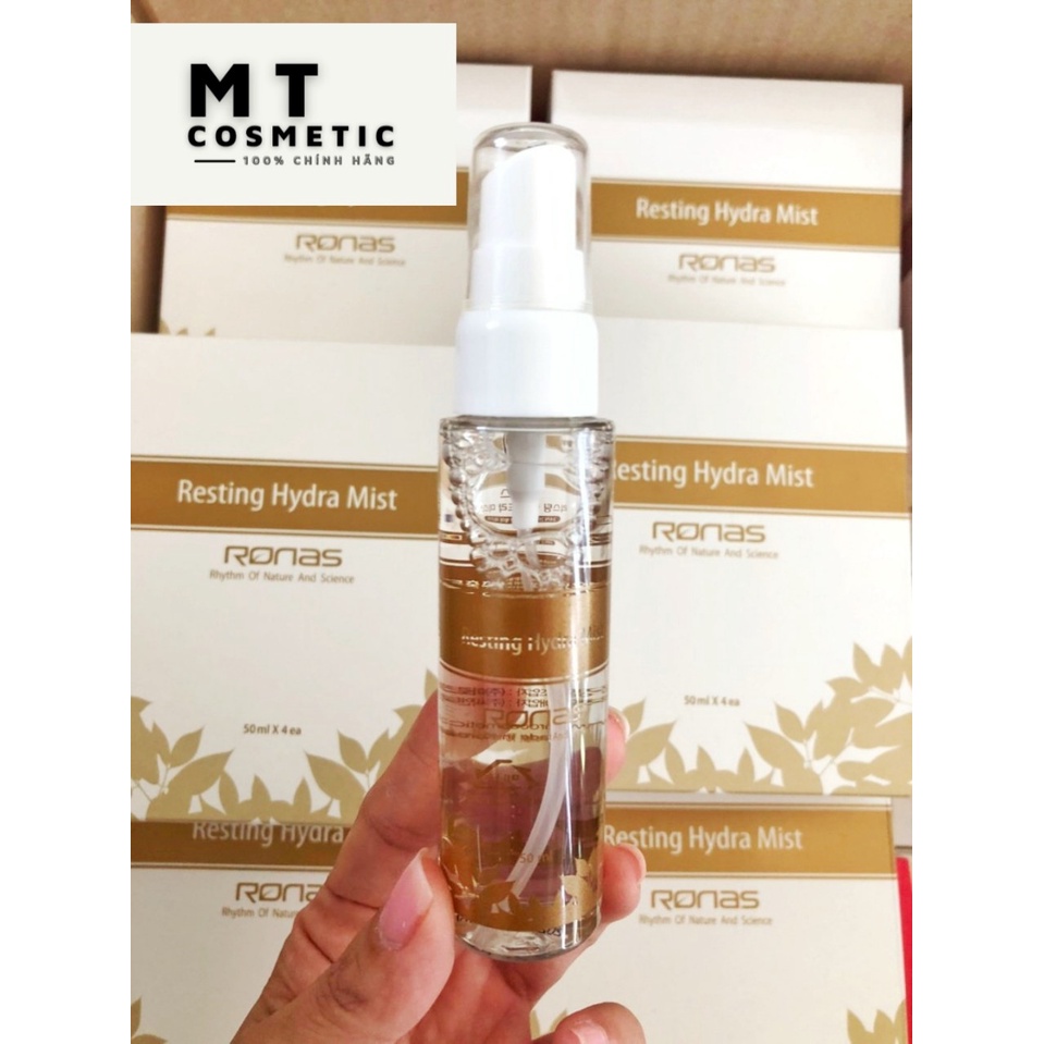XỊT KHOÁNG PHỤC HỒI DA HYDRAT HOÁ RONAS RESTING HYDRA MIST - Làm Dịu Da - Cấp Ẩm - Bảo Vệ Da -  50ml