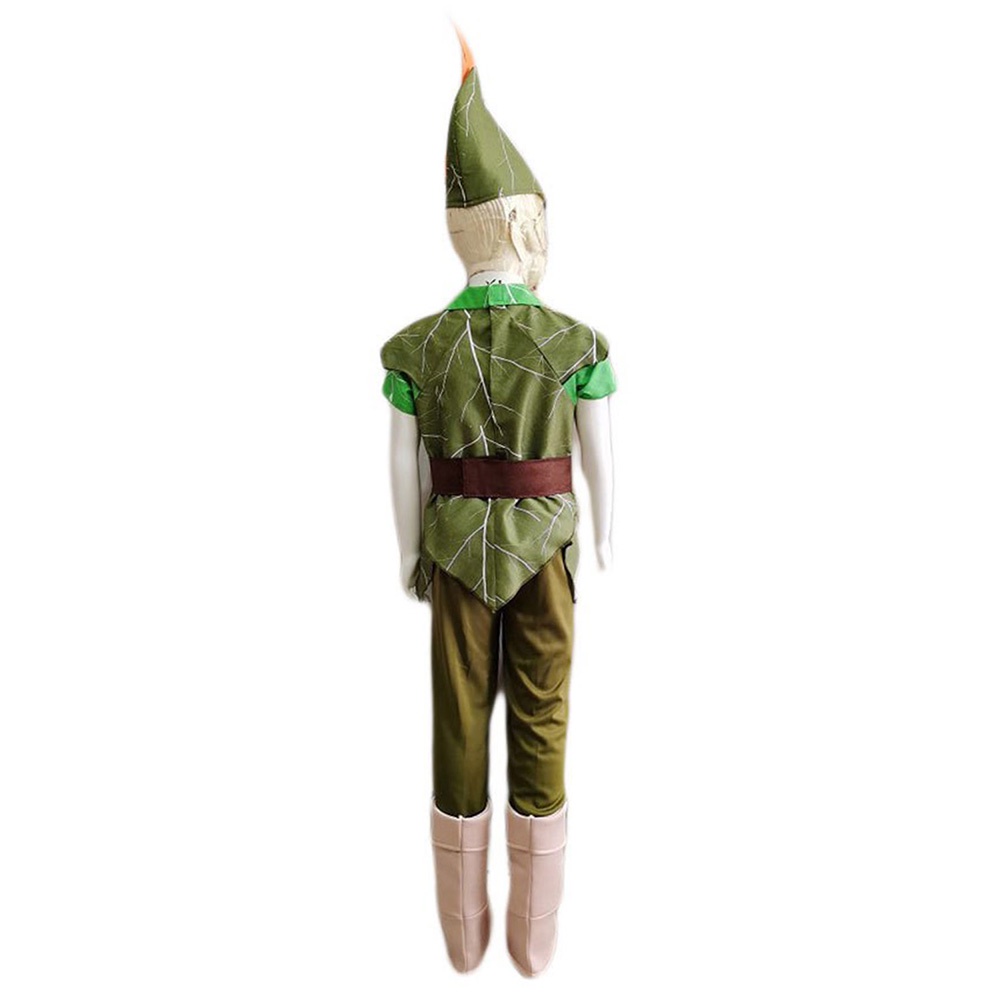 Bộ Đồ Hóa Trang Nhân Vật Peter Pan Màu Xanh Lá Cây Cho Bé Dịp Halloween