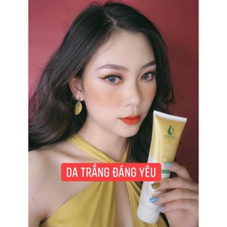 Kem body men mầm sữa gạo trắng da