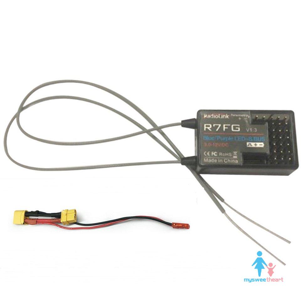 RadioLink R7FG Dual Antenna Reciever High Voltage Integrated Gyro Version