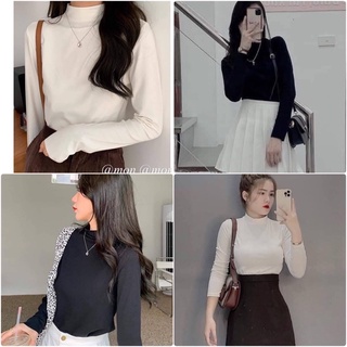 Áo Thun Cổ 3 Phân , Áo Thun Thu Đông