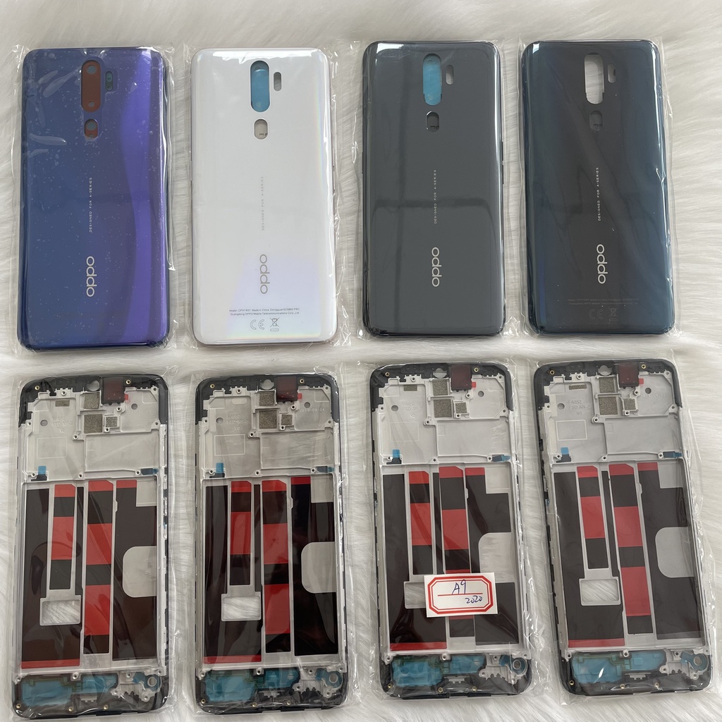 Bộ Vỏ Oppo A9/A9 2020 Zin Full Bộ Bao Gồm Vỏ Sườn Khay Sim Kính Camera