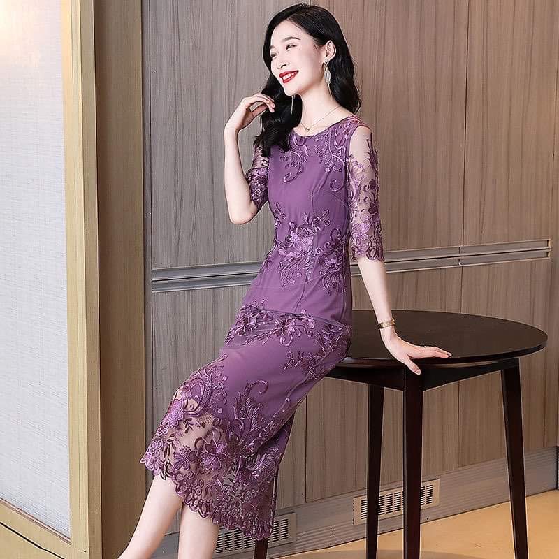 Đầm ren nữ cao cấp mềm mại sang trọng NP3044